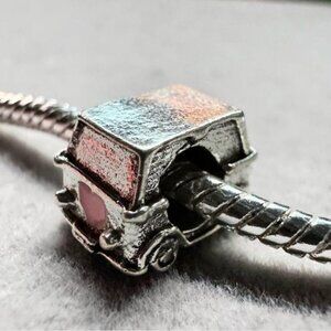 Pink Heart Car Charm fits‎ PANDORA